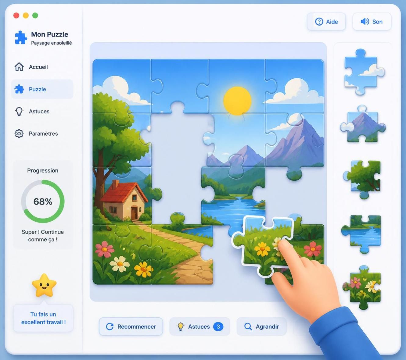 découvrez des puzzles en ligne gratuits pour tous les âges. amusez-vous à assembler des images captivantes et développez votre esprit logique sans frais.