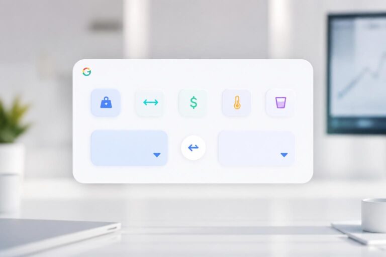découvrez le convertisseur intégré de google, un outil pratique pour tout convertir rapidement et facilement, que ce soit des devises, des unités de mesure, des températures, et bien plus encore.