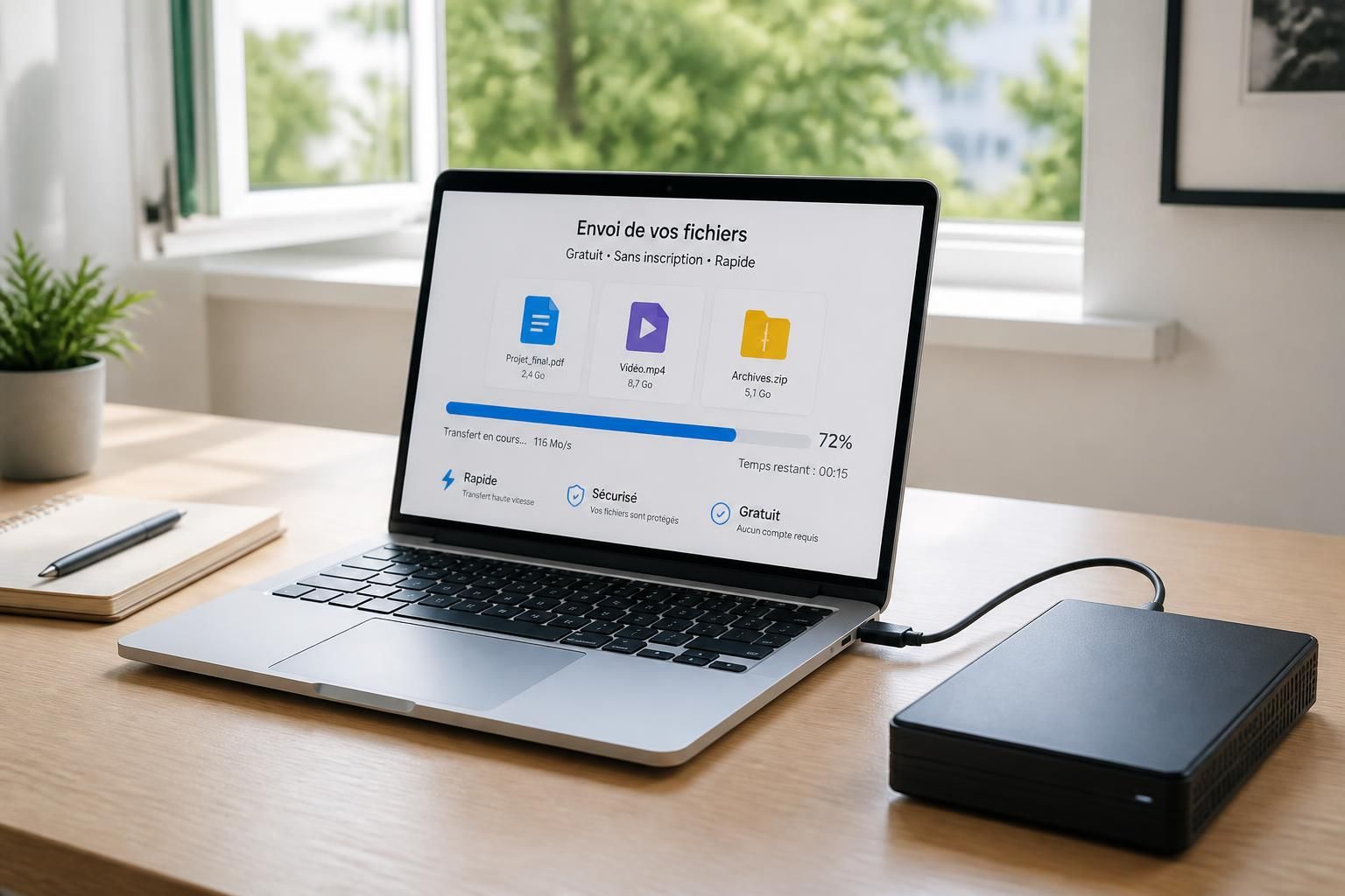 envoyez facilement de gros fichiers gratuitement et sans inscription. partagez vos documents rapidement et en toute sécurité, sans limites ni contraintes.