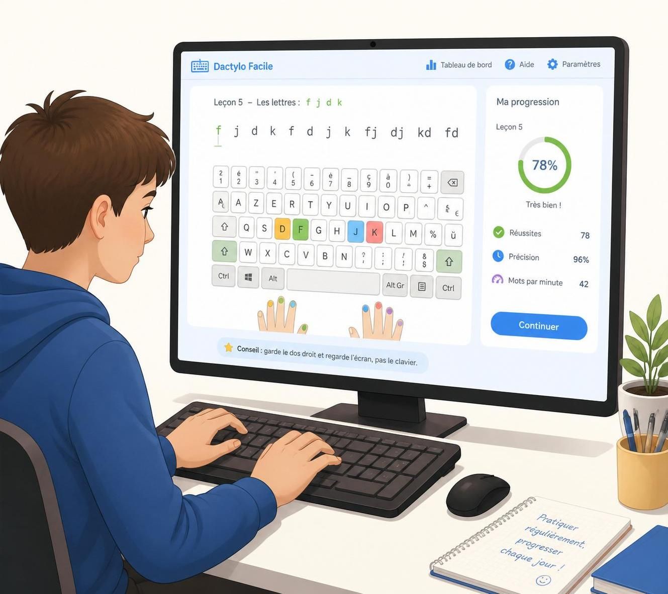 améliorez votre vitesse de frappe au clavier avec ratatype, une plateforme interactive et ludique pour apprendre à taper plus rapidement et efficacement.