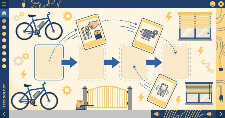 Jeu éducatif : reconstruire la chaîne d'énergie d'un vélo électrique, d'un portail et d'un store